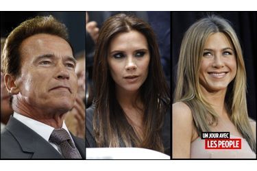 <br />
Arnold Schwarzenegger, Victoria Beckham, Jennifer Aniston