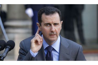<br />
Bachar al Assad lors de sa visite à Paris, en décembre dernier.