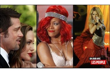 <br />
Brad Pitt, Rihanna, Shakira
