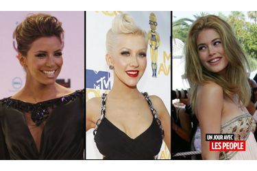 <br />
Eva Longoria, Christina Aguilera et Doutzen Kroes