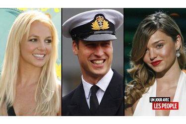 <br />
Britney Spears, le prince William et Miranda Kerr
