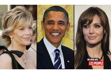 <br />
Jane Fonda, Barack Obama et Angelina Jolie