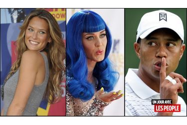 <br />
Katy Perry, Tiger Woods et Bar Refaeli