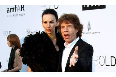 <br />
Jeudi 20 mai, à Cannes, sir Mick Jagger et sa compagne, la styliste L’Wren Scott.