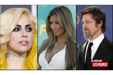 <br />
Lady Gaga, Kim Kardashian, Brad Pitt