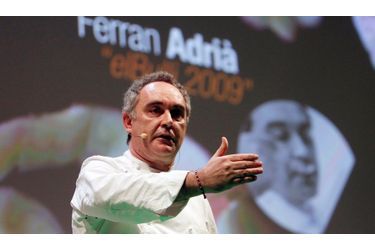 <br />
Ferran Adrià, lors de la Madrid Fusion mardi dernier.