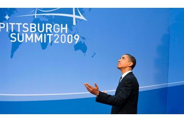 <br />
Barack Obama à l'ouverture du G20 de Pittsburgh