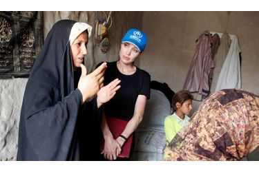 <br />
Angelina Jolie s&#039;est rendue au camp de Chikouk, en Irak.