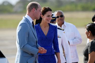 Kate Middleton et le prince William à l&#039;aéroport à Belize City, le 19 mars 2022