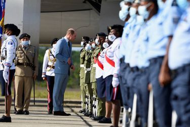 Le prince William à l&#039;aéroport à Belize City, le 19 mars 2022