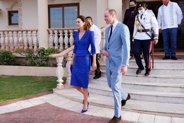 Kate Middleton et le prince William à Belize City, le 19 mars 2022