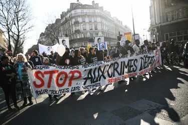 Manifestation à Paris, le 19 mars 2022. 