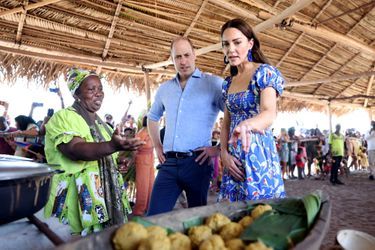 Kate Middleton et le prince William à Hopkins au Belize, le 20 mars 2022