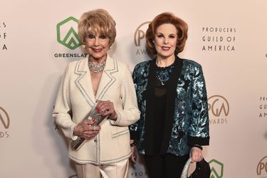 Karen Sharpe et Kat Kramer lors de la cérémonie annuelle des «Producers Guild Awards», à Los Angeles, le 19 mars 2022.