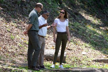 Kate Middleton et le prince William sur le site archéologique de Caracol au Belize, le 21 mars 2022