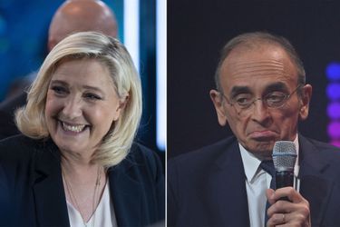 Marine Le Pen et Eric Zemmour. 
