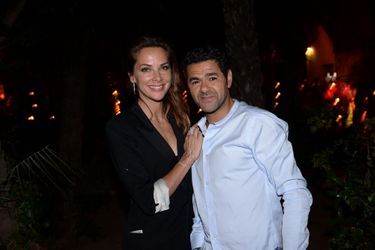 Mélissa Theuriau et son mari Jamel Debbouze, au Palais Bahia de Marrakech, au Maroc, le 15 juin 2019.