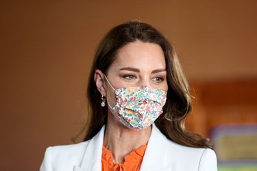 Kate Middleton au Spanish Town Hospital en Jamaïque, le 23 mars 2022
