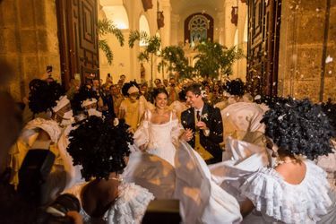 Au mariage du prince Josef-Emanuel de Liechtenstein et de Claudia Echevarria à Carthagène des Indes, le 25 mars 2022