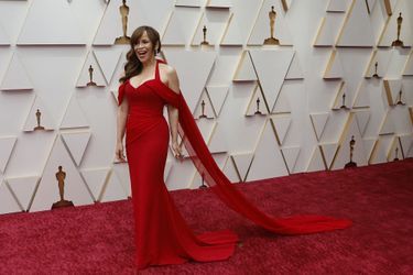 Rosie Perez sur le tapis rouge des Oscars 2022.
