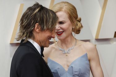 Keith Urban et Nicole Kidman sur le tapis rouge des Oscars 2022.