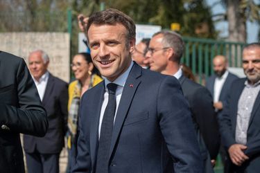 Emmanuel Macron, lundi à Dijon. 