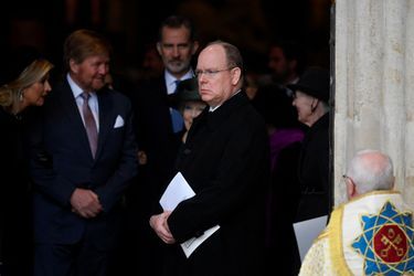 Le prince Albert II de Monaco à l&#039;abbaye de Westminster, le 29 mars 2022