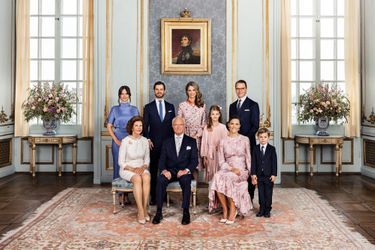 Nouveau portrait de la famille royale de Suède, dévoilé le 29 mars 2022
