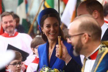 Kate Middleton à l&#039;abbaye de Westminster, le 14 mars 2022