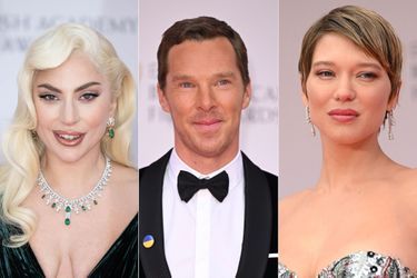 Lady Gaga, Benedict Cumberbatch et Léa Seydoux aux BAFTA 2022.