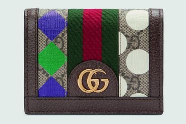 Porte-monnaie Ophidia en toile GG Supreme, Gucci, 360 €. 