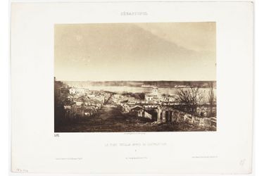 Jean-Baptiste-Henri Durand- Brager dit Lassimone, Sébastopol. Le fort Nicolas après sa destruction, 1856