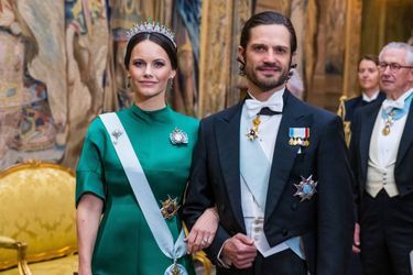 La princesse Sofia et le prince Carl Philip de Suède à Stockholm, le 6 avril 2022