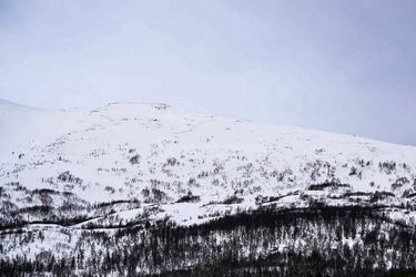 L'avalanche s'est produite sur le massif du Kavringtinden.
