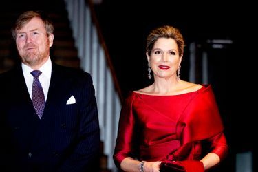La reine Maxima et le roi Willem-Alexander des Pays-Bas, à Amsterdam le 6 avril 2022