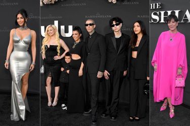 Kim Kardashian, Alabama Barker, Reign Disick, Kourtney Kardashian, Travis Barker, Landon Barker, Atiana De La Hoya et Kris Jenner le 7 avril 2022 à Los Angeles.