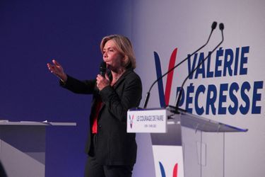 Valérie Pécresse jeudi à Lyon où elle a tenu son dernier meeting. 