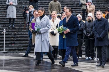 La princesse héritière Victoria de Suède et le prince Daniel à Stockholm, le 7 avril 2022
