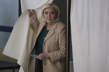 Marine Le Pen a voté à Henin-Beaumont.