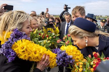 La reine Maxima et le roi Willem-Alexander des Pays-Bas à Hillegom, le 7 avril 2022