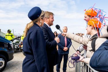 La reine Maxima et le roi Willem-Alexander des Pays-Bas à Lisse, le 7 avril 2022