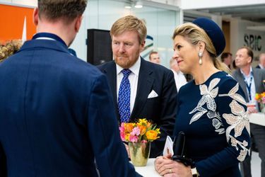 La reine Maxima et le roi Willem-Alexander des Pays-Bas à Noordwijk, le 7 avril 2022