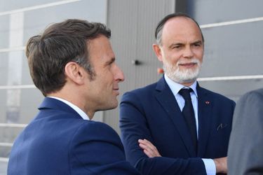 Emmanuel Macron était en déplacement au Havre jeudi, en compagnie de son ex-Premier ministre. 
