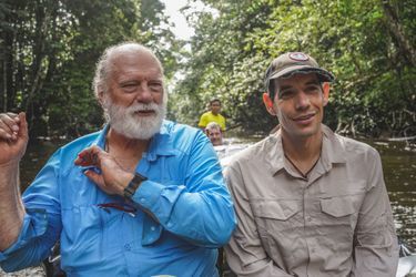 Le biologiste Bruce Means et le grimpeur Alex Honnold. (Extrait du documentaire «Explorer : le dernier Tepui»).