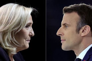 Marine Le Pen et Emmanuel Macron (montage). 