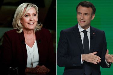 Marine Le Pen et Emmanuel Macron (montage).