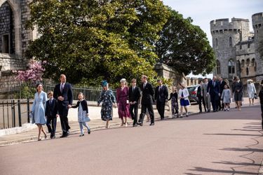La famille royale britannique à Windsor, le 17 avril 2022