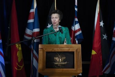 La princesse Anne lors d&#039;une réception à Port Moresby le 11 avril 2022