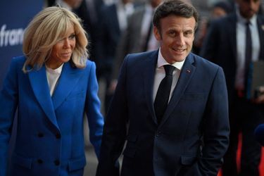 Brigitte et Emmanuel Macron. 