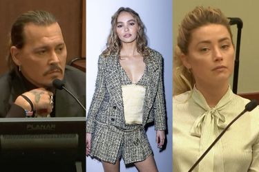 Johnny Depp, Lily-Rose Depp et Amber Heard